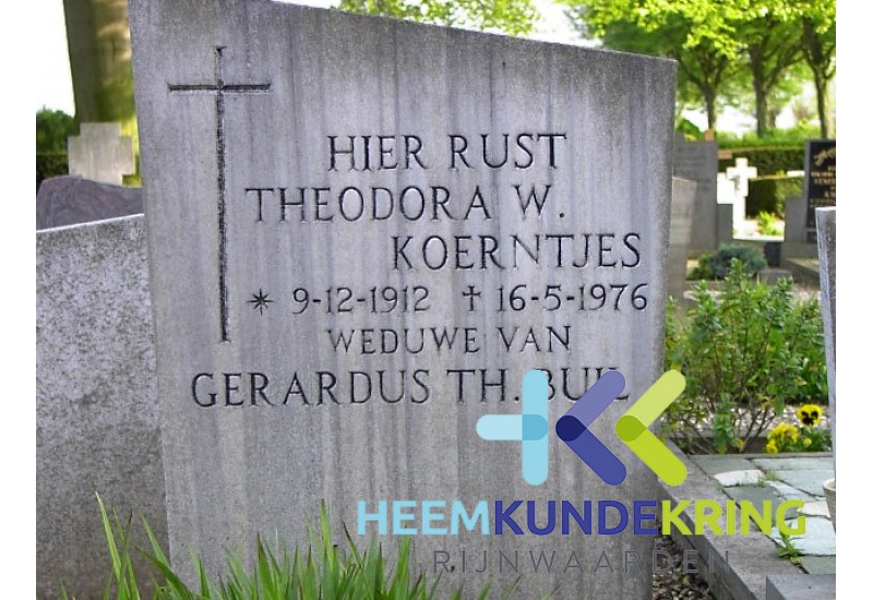 Grafstenen kerkhof Herwen Coll. HKR (138) Th.W.Koerentjes
